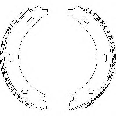 REMSA 471301 Комплект гальмівних колодок, стоянкова гальмівна система