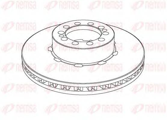 REMSA NCA112620 гальмівний диск