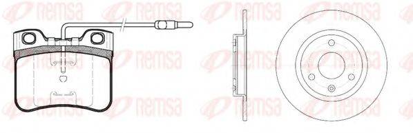 REMSA 824702 Комплект гальм, дисковий гальмівний механізм