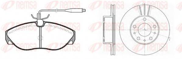 REMSA 848601 Комплект гальм, дисковий гальмівний механізм