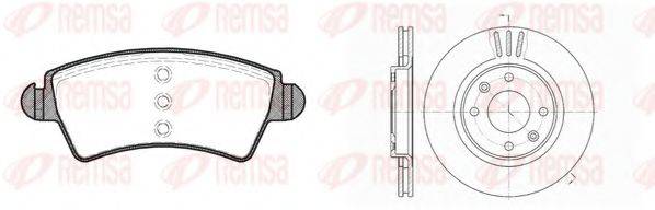 REMSA 872601 Комплект гальм, дисковий гальмівний механізм