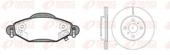 REMSA 897800 Комплект гальм, дисковий гальмівний механізм