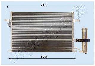 JAPANPARTS CND313014 Конденсатор, кондиціонер