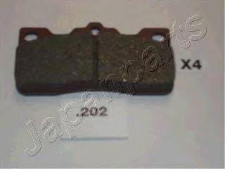 JAPANPARTS PP202AF Комплект гальмівних колодок, дискове гальмо