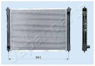 JAPANPARTS RDA012042 Радіатор, охолодження двигуна