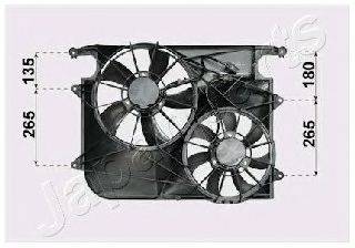 JAPANPARTS VNT312011 Вентилятор, охолодження двигуна