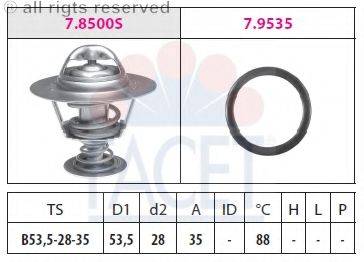 FACET 78500 Термостат, охолоджуюча рідина