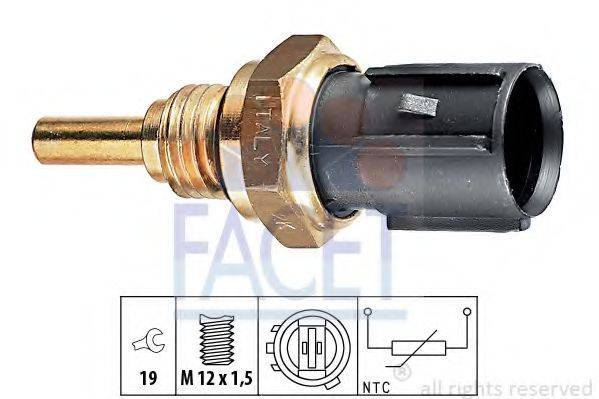 FACET 73198 Датчик, температура олії; Датчик, температура охолоджувальної рідини