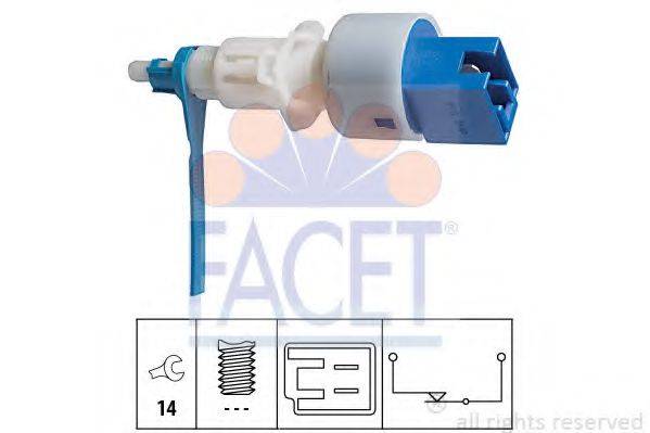 FACET 71203 Вимикач, привід зчеплення (Tempomat)