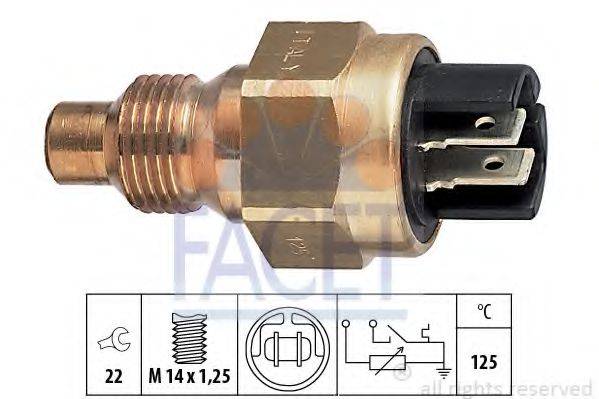 FACET 73510 Датчик, температура охолоджувальної рідини