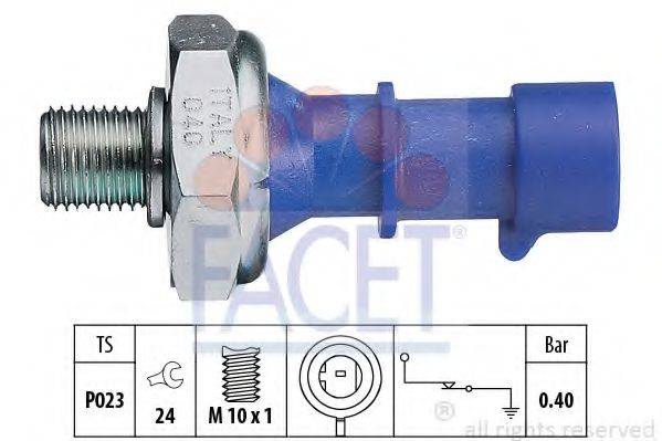 FACET 70183 Датчик тиску масла