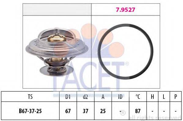 FACET 78552 Термостат, охолоджуюча рідина