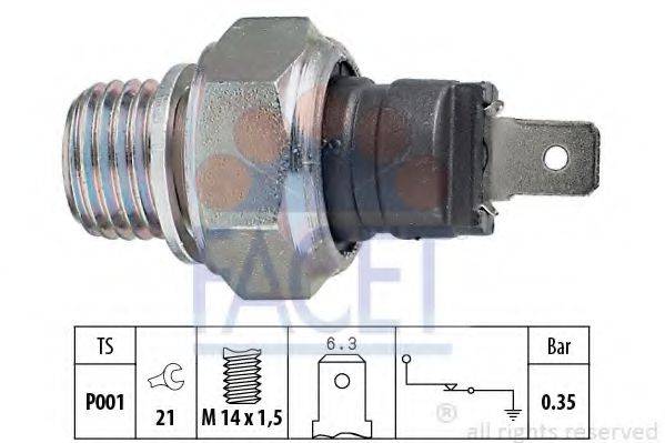 FACET 70006 Датчик тиску масла