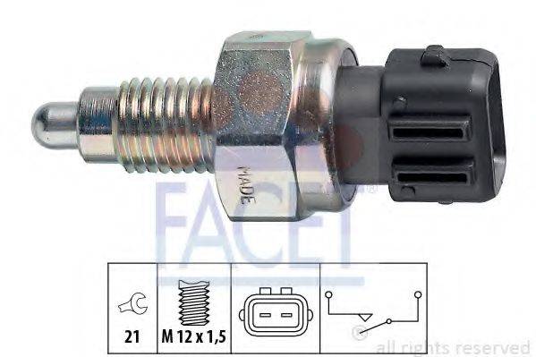 FACET 76125 Вимикач, фара заднього ходу