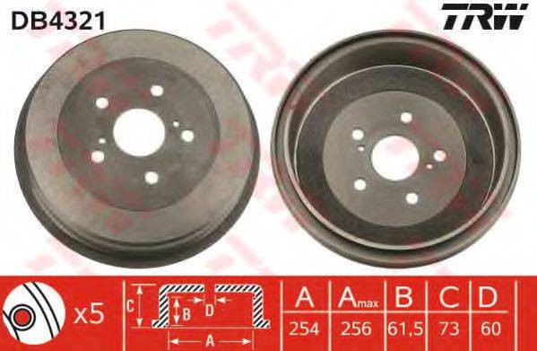 TRW DB4321 Гальмівний барабан