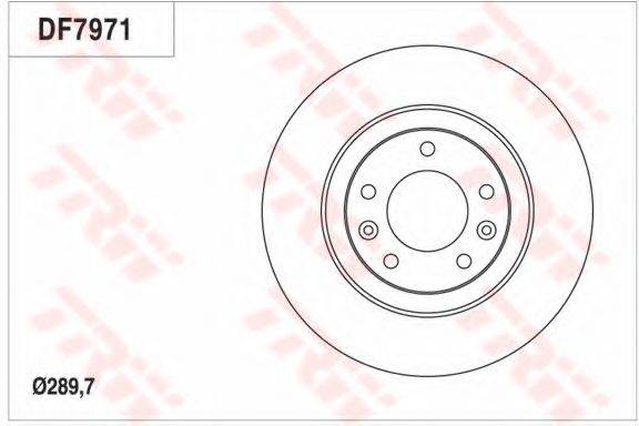 TRW DF7971 гальмівний диск