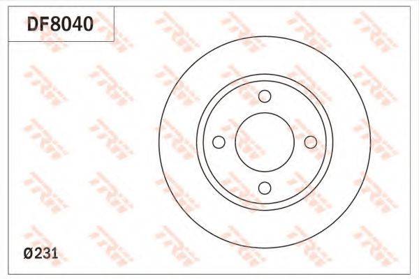 TRW DF8040 гальмівний диск