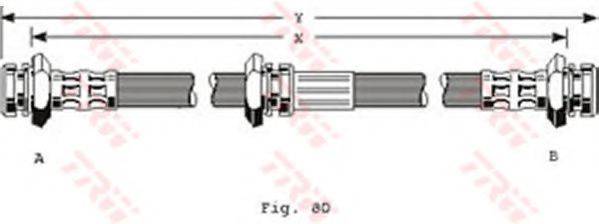 TRW PHA199 Гальмівний шланг