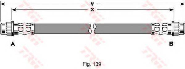 TRW PHA319 Гальмівний шланг