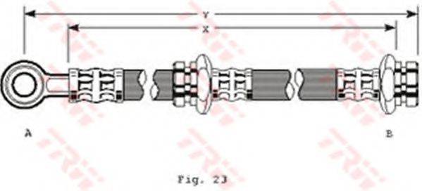 TRW PHD234 Гальмівний шланг