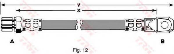 TRW PHD242 Гальмівний шланг