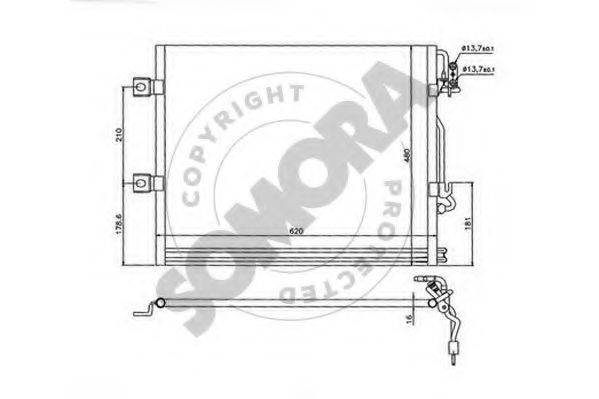 SOMORA 174460 Конденсатор, кондиціонер