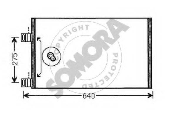 SOMORA 244560 Конденсатор, кондиціонер