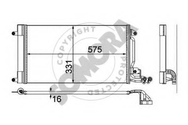 SOMORA 355660 Конденсатор, кондиціонер