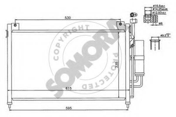 SOMORA 160160 Конденсатор, кондиціонер
