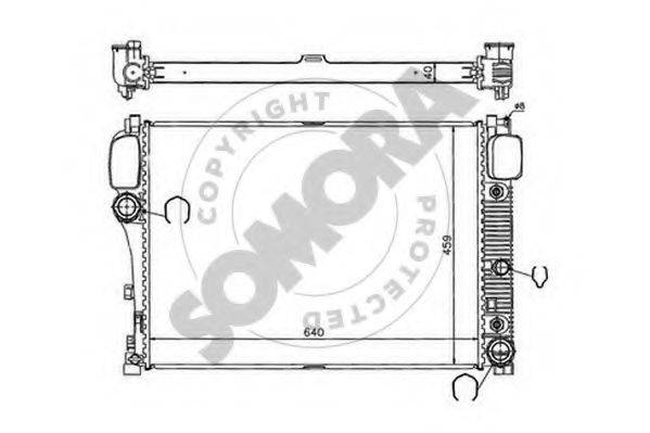 SOMORA 174440 Радіатор, охолодження двигуна
