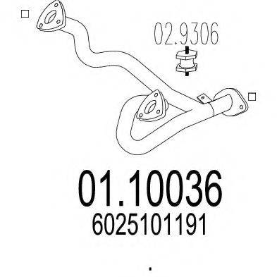 MTS 0110036 Труба вихлопного газу
