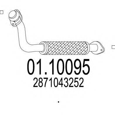 MTS 0110095 Труба вихлопного газу