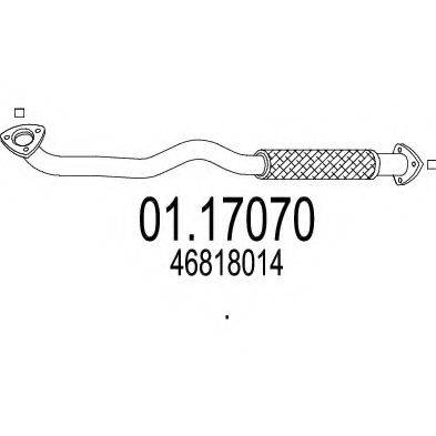 MTS 0117070 Труба вихлопного газу
