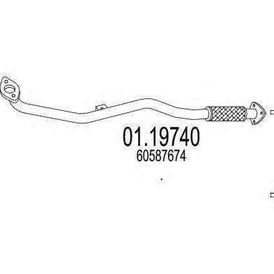 MTS 0119740 Труба вихлопного газу