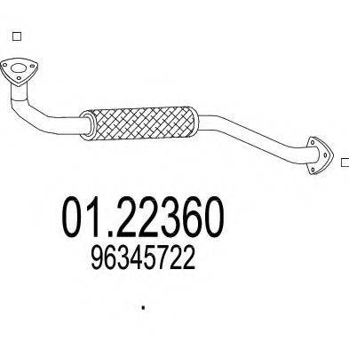 MTS 0122360 Труба вихлопного газу