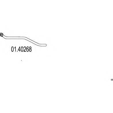 MTS 0140268 Труба вихлопного газу