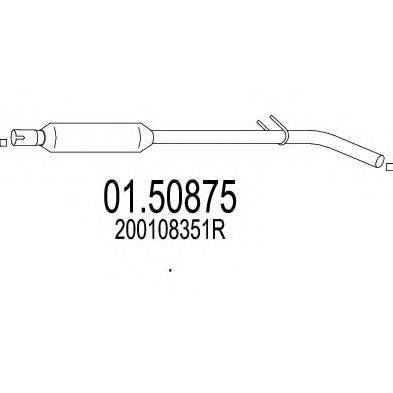 MTS 0150875 Середній глушник вихлопних газів