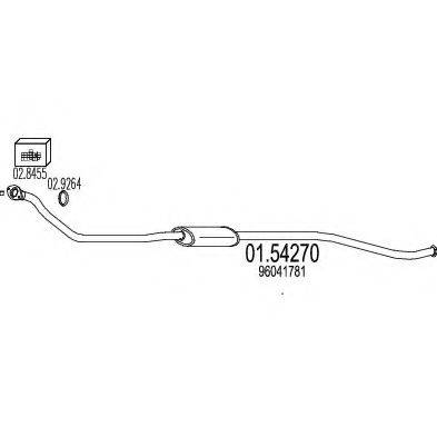 MTS 0154270 Середній глушник вихлопних газів