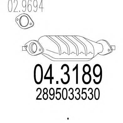 MTS 043189 Каталізатор