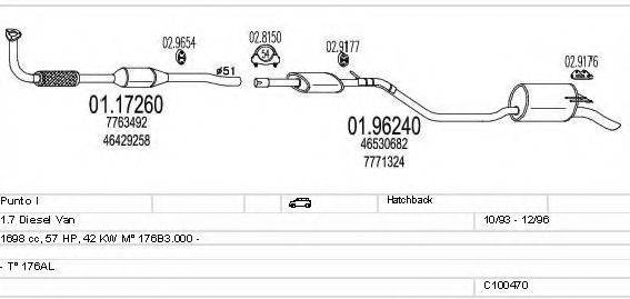 MTS C100470013187 Система випуску ОГ