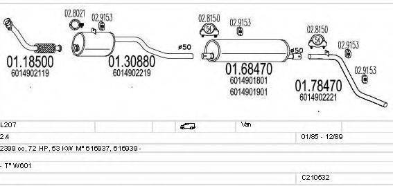 MTS C210532008561 Система випуску ОГ