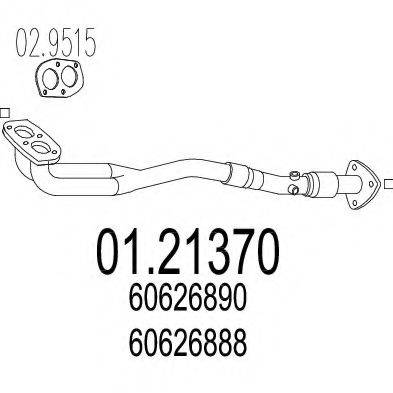 MTS 0121370 Труба вихлопного газу