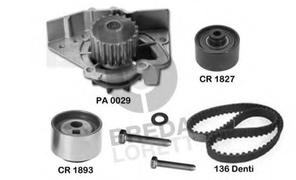 BREDA LORETT KPA0102C Водяний насос + комплект зубчастого ременя