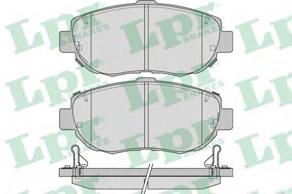 LPR 05P1033 Комплект гальмівних колодок, дискове гальмо
