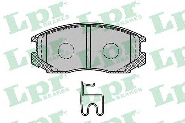 LPR 05P1427 Комплект гальмівних колодок, дискове гальмо