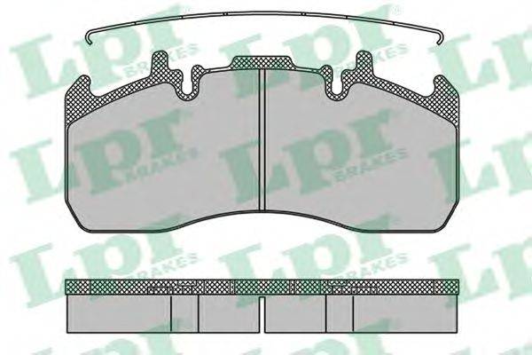 LPR 05P1492 Комплект гальмівних колодок, дискове гальмо
