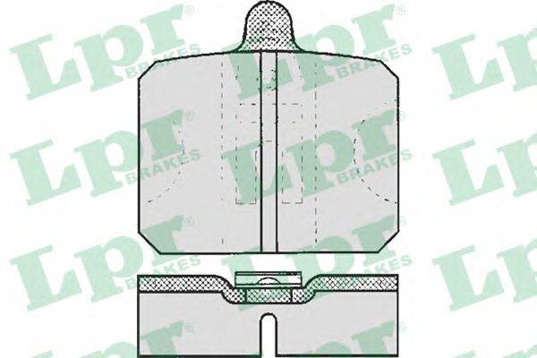 LPR 05P170 Комплект гальмівних колодок, дискове гальмо