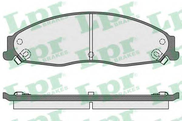 LPR 05P1704 Комплект гальмівних колодок, дискове гальмо