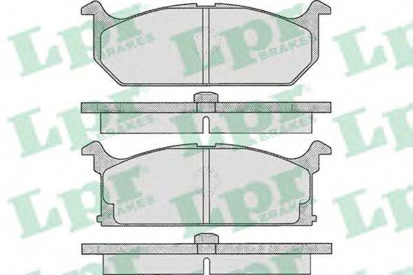 LPR 05P291 Комплект гальмівних колодок, дискове гальмо
