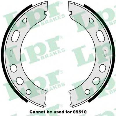 LPR 09000 Комплект гальмівних колодок, стоянкова гальмівна система